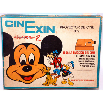 PROYECTOR DE CINE 8mm CINE EXIN CON 9 PELICULAS
