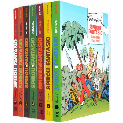 COLECCIÓN CÓMICS SPIROU Y FANTASIO 7 TOMOS