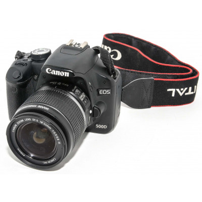 CÁMARA REFLEX DIGITAL CANON EOS 500D + CANON 18-55