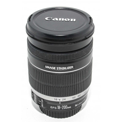 OBJETIVO CANON EFS 18-200MM 18-200 F3.5-5.6 IS