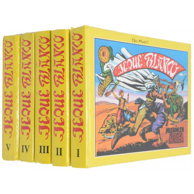 COLECCIÓN CÓMICS JEQUE BLANCO 5 TOMOS
