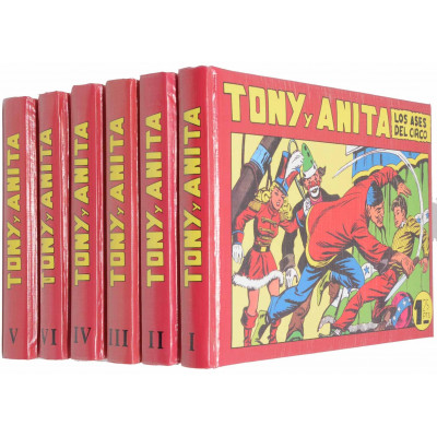 COLECCIÓN CÓMICS TONY Y ANITA 6 TOMOS