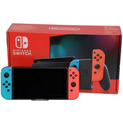 CONSOLA NINTENDO SWITCH AZUL Y ROJA COMPLETA