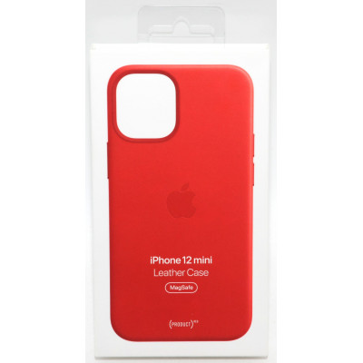FUNDA APPLE IPHONE 12 MINI CUERO ROJO