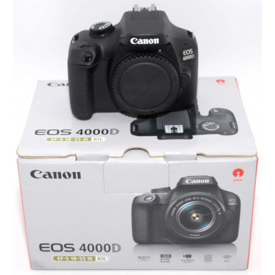 CAMÁRA REFLEX DIGITAL CANON EOS 4000D EF-S 18-55 III KIT