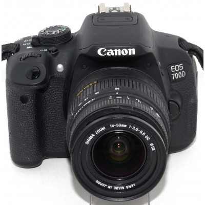 CÁMARA REFLEX CANON EOS 700D + SIGMA 18-50