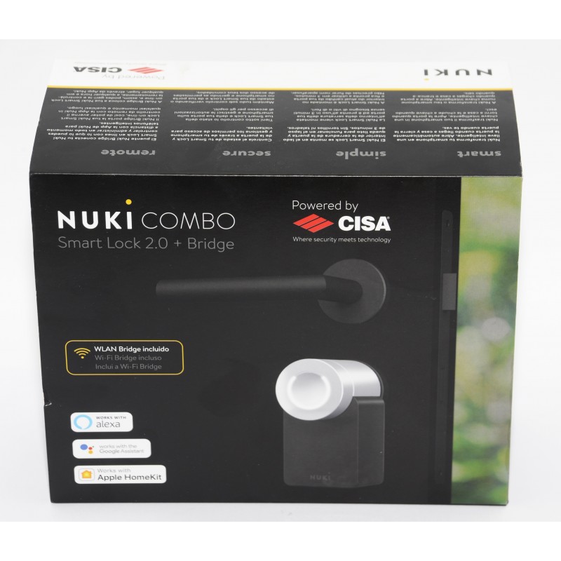 Nuki Combo, Smart Lock y un Nuki Bridge.