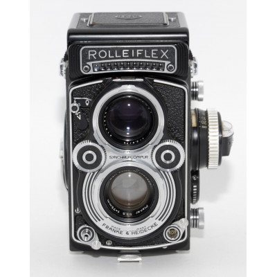 CÁMARA TLR FORMATO MEDIO ROLLEIFLEX 3.5F PLANAR 75MM 3.5 CON FUNDA