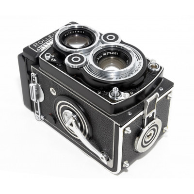 CÁMARA TLR FORMATO MEDIO ROLLEIFLEX 3.5F PLANAR 75MM 3.5 CON FUNDA