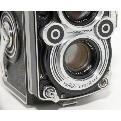 CÁMARA TLR FORMATO MEDIO ROLLEIFLEX 3.5F PLANAR 75MM 3.5 CON FUNDA