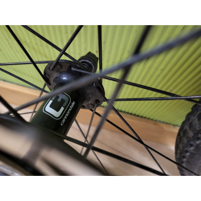 RUEDAS BICICLETA CARRETERA AMBROSIO ARO ROJO