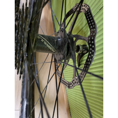 RUEDAS BICICLETA CARRETERA AMBROSIO ARO ROJO