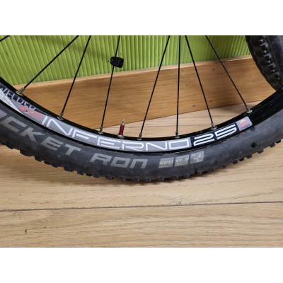 RUEDAS BICICLETA CARRETERA AMBROSIO ARO ROJO