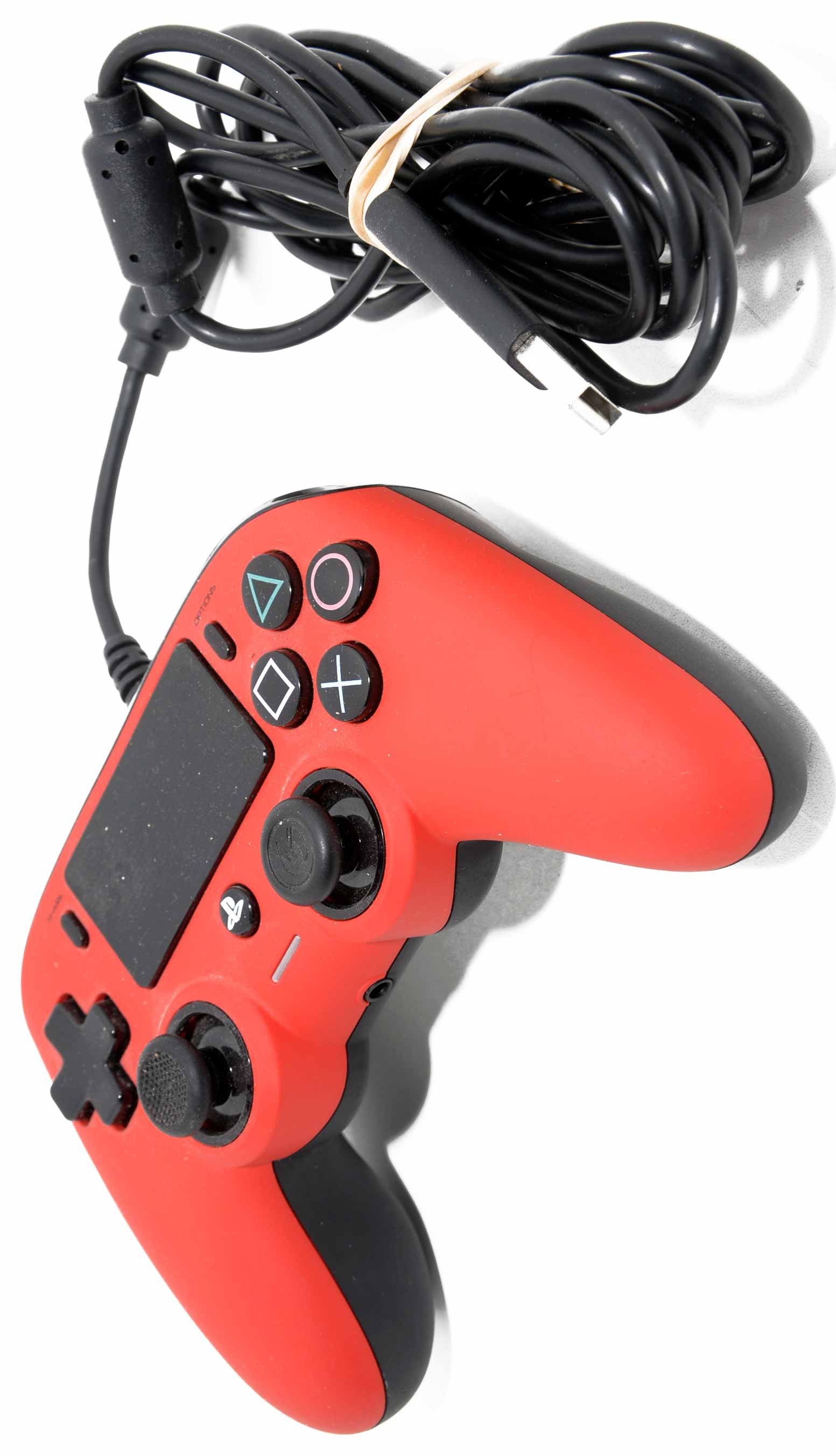 Mando Nacon Con Cable Rojo - Licencia Oficial Sony. Playstation 4
