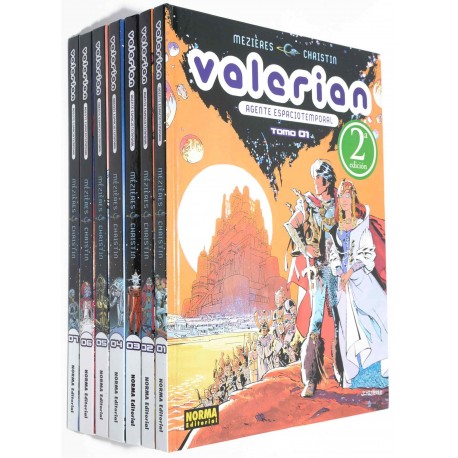 COLECCION CÓMICS VALERIAN 7 TOMOS