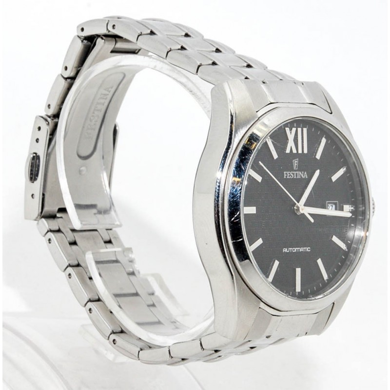 RELOJ FESTINA AUTOMATIC F16884/1 PLATA CORREA DE ACERO, HOMBRE