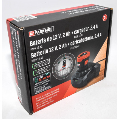 BATERIA 12V CON CARGADOR PAPK 12 A3