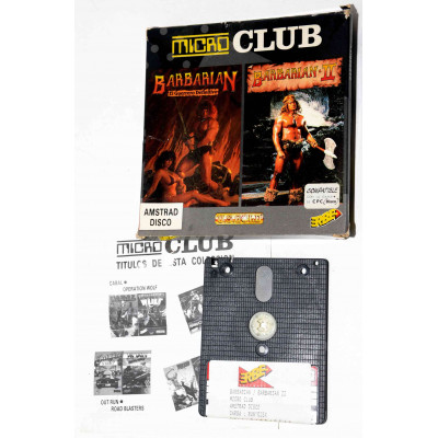 VIDEOJUEGO AMSTRAD BARBARIAN 1-2