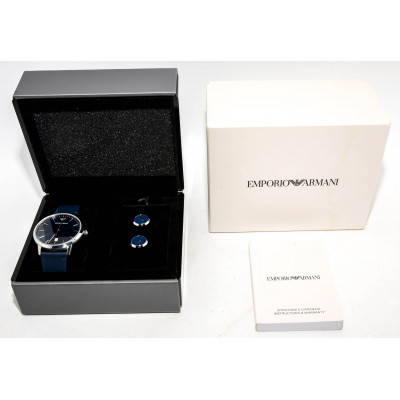 RELOJ EMPORIO ARMANI + GEMELOS