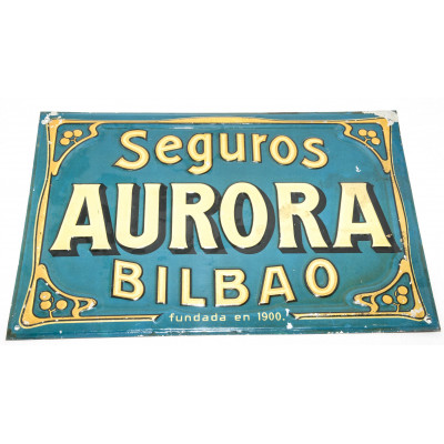 PLACA METÁLICA SEGUROS AURORA BILBAO