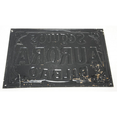 PLACA METÁLICA SEGUROS AURORA BILBAO