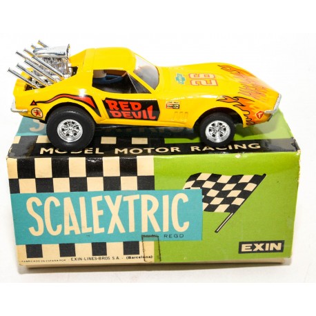 SCALEXTRIC CHEVROLET-CORVETTE DRAGSTER EXIN