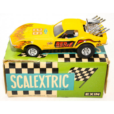 SCALEXTRIC CHEVROLET-CORVETTE DRAGSTER EXIN