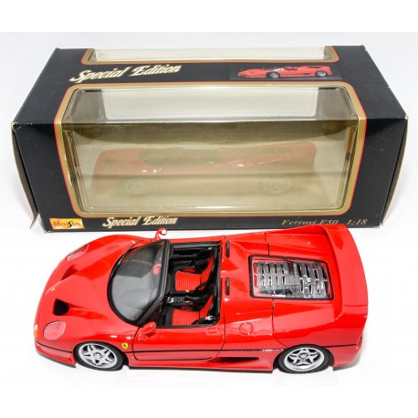COCHE A ESCALA MAISTO FERRARI F50 1:18