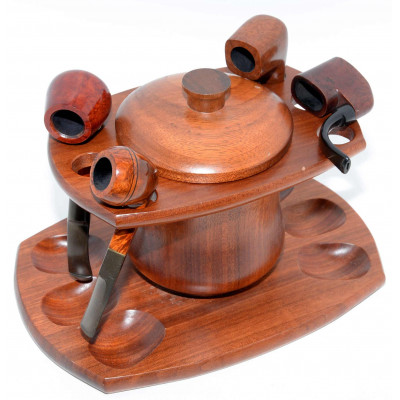 EXPOSITOR TABAQUERA CON 4 PIPAS