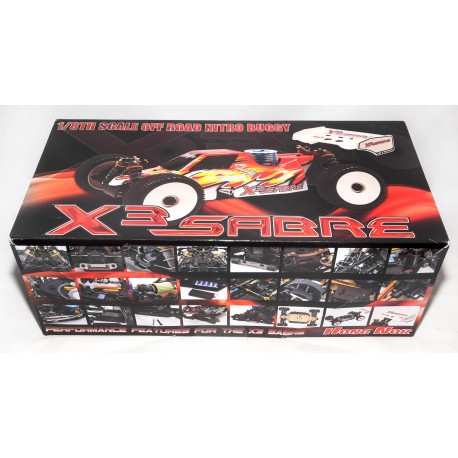 COCHE RADIOCONTROL ELECTRICO X3 SABRE NITRO BUGGY