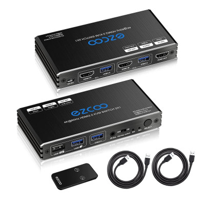 CONMUTADOR PCS KVM SWITCH USB 3.0 2xHDMI