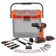 TALADRO A BATERIA BLACK DECKER 18V + MALETA 78 PIEZAS