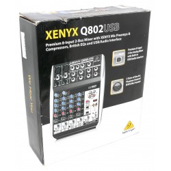 MESA DE MEZCLAS BEHRINGER XENYX Q802USB