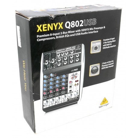 MESA DE MEZCLAS BEHRINGER XENYX Q802USB