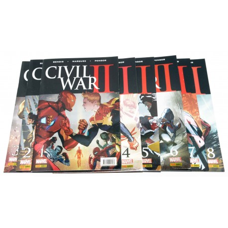 COLECCION COMICS MARVEL CIVIL WAR 2 TOMOS 1-8