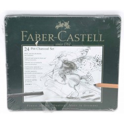 SET 24 PIEZAS PITT CHARCOAL FABER-CASTELL
