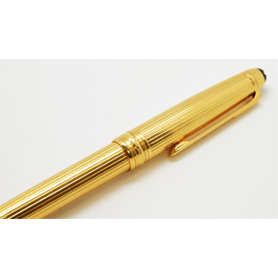 MONTBLANC MEISTERSTUCK SOLITAIRE PINSTRIPE VERMEIL CLASSIQUE 163 ROLLEBALL