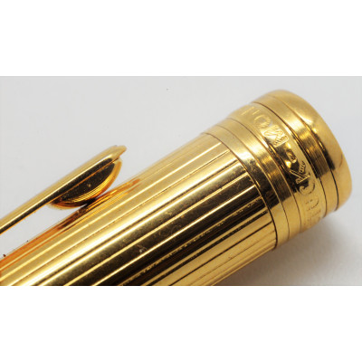 MONTBLANC MEISTERSTUCK SOLITAIRE PINSTRIPE VERMEIL CLASSIQUE 163 ROLLEBALL