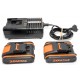 TALADRO WORX WX373 + 2 BATERIAS