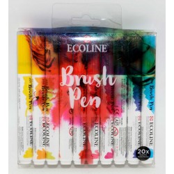 ROTULADORES PINCEL ECOLINE COLORING BRUSH PEN 20