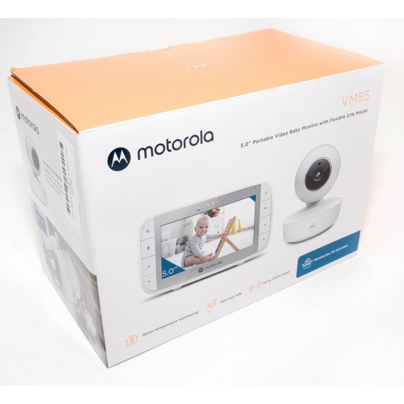 Motorola Vigilabebés 5´´ Con Soporte Flexible VM55 Blanco