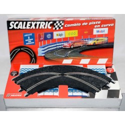 SCALEXTRIC CAMBIO DE PISTA EN CURVA