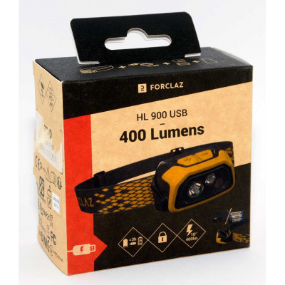 LINTERNA FRONTAL FORCLAZ HL 900 USB