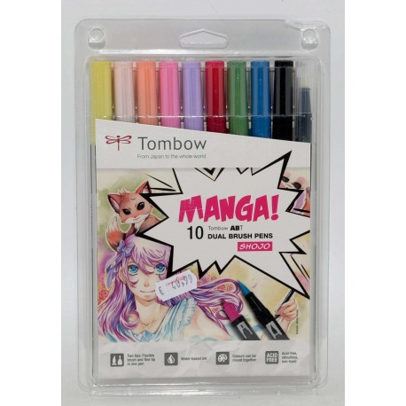 KIT ROTULADORES DOBLES TOMBOW MANGA SHOJO