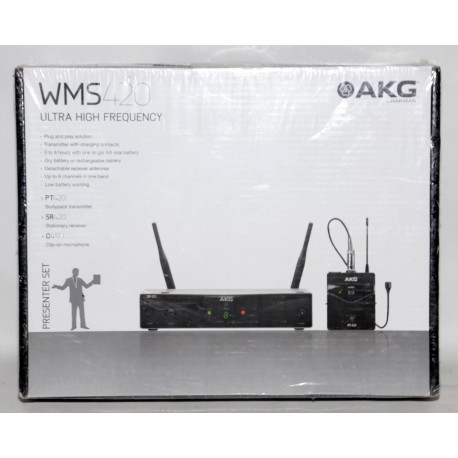 MICROFONO INALAMBRICO Y RECEPTOR AKG HARMAN WMS420