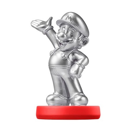 FIGURA AMIIBO SUPER MARIO EDICION PLATA