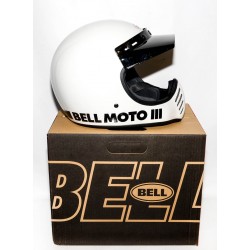 CASCO BELL MOTO 3 CLASSIC GLOSS BLANCO L