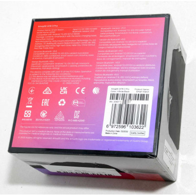 SMARTWATCH AMAZFIT GTR 3 PRO NEGRO PRECINTADO