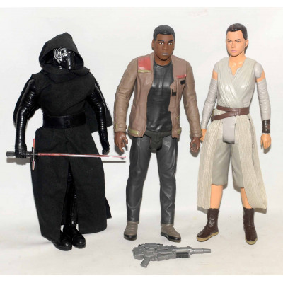 FIGURAS STAR WARS REN, FINN Y KYLO REN