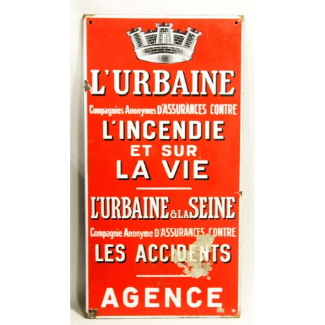 PLACA METÁLICA SEGUROS CONTRA INCENDIOS L'URBAINE